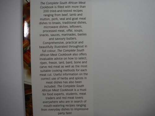 The Complete South African Meat Cookbook- compiled by the Home Economist of the Meat Board.