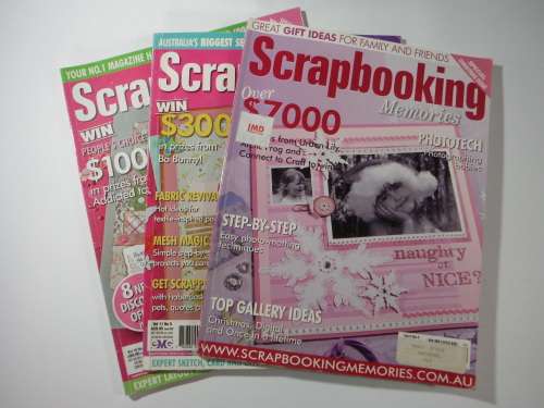 A Lot of 3 Scrapbooking Memories Magazines from Australia