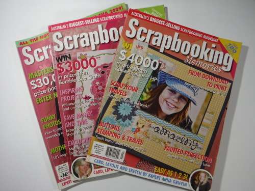 A Lot of 3 Scrapbooking Memories Magazines from Australia.