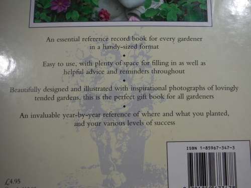 Gardener`s Record Book - Hardcover - Antony Atha
