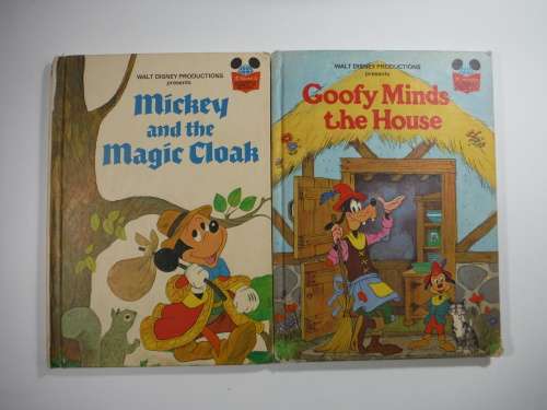 MICKEY and the MAGIC CLOAK Walt Disney Productions 1975 and GOOFY MINDS THE HOUNDS Walt Disney-1975