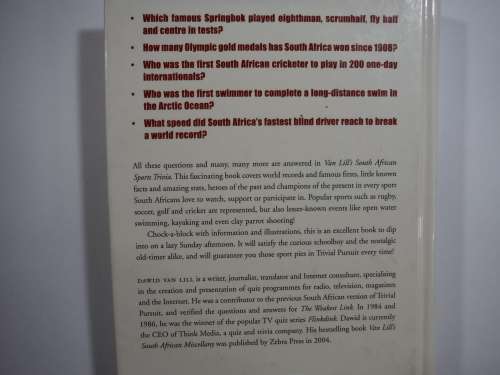 Van Lill`s South African Sports Trivia- David Van Lill.