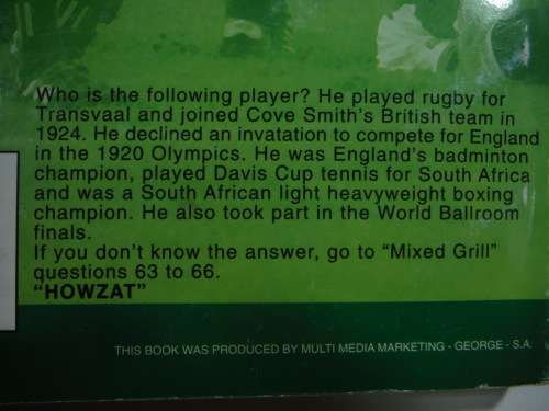 Nashua Sports Trivia, Question and Answers - Paperback - Tienie Halgryn