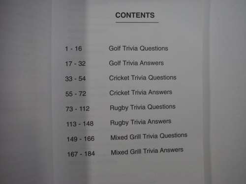 Nashua Sports Trivia, Question and Answers - Paperback - Tienie Halgryn