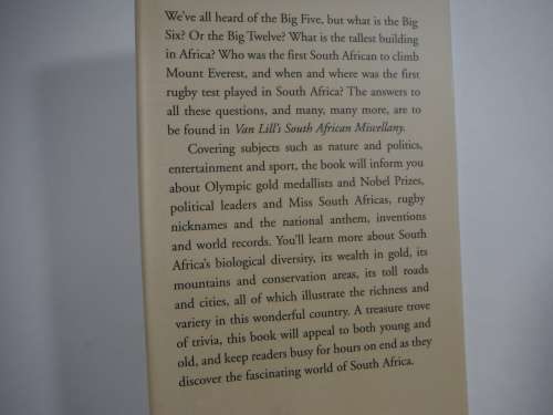 Van Lill`s South African Miscellany - Hardcover - Dawid van Lill