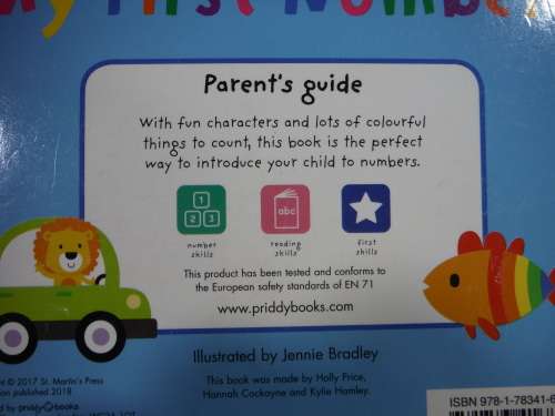 My First Numbers - Hardcover - Holly Price, Hannah Cackayn and Kylie