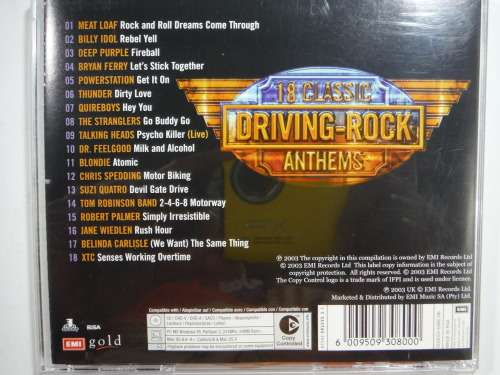 18 Classic Driving- Rock Anthems(CD)