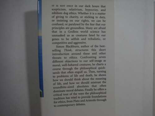 Being Good- Simon Blackburn (A short stories introduction to ethics)