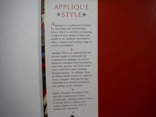 Appliqu`e Style- Juliet Bawden: The best of contempory design-plus stylish projects to make at home
