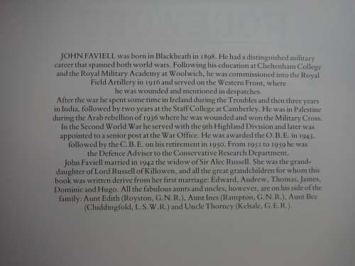 The Railway Journeys of my Childhood- Brigadier John Faviell: Hardcover