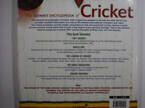 The Ultimate Encyclopedia of Cricket -Peter Arnold & Peter Wynne-Thomas (HARDCOVER)