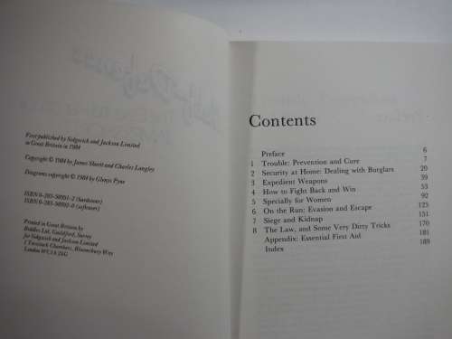 Self- Defence: The Essential Hanbook- James Shortt (SOFTCOVER)