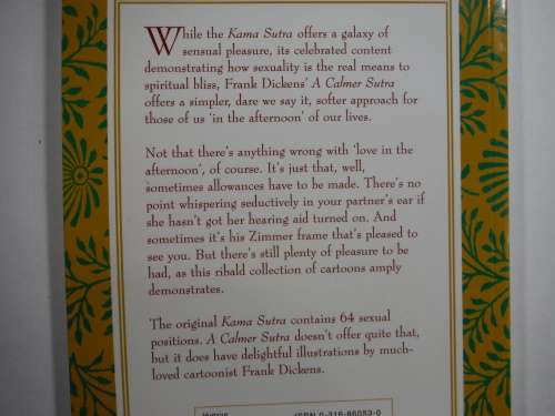 A Calmer Sutra- SOFTCOVER- Frank Dickens (For thos in the afternoon of their lives) - HUMOUR