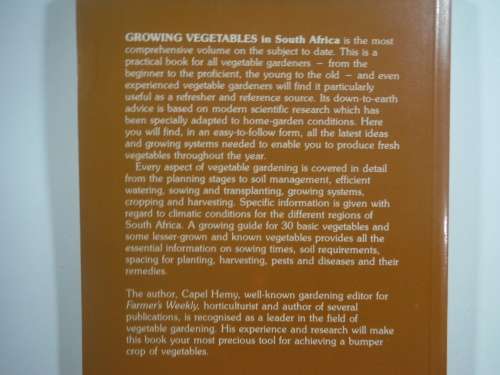 Growing Vegetables in South Africa- Capel Hemy (SOFTCOVER)