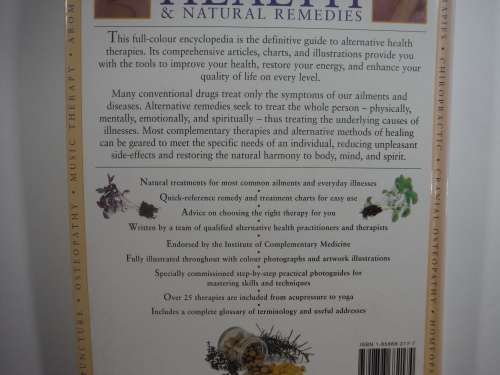 The Encyclopedia of Alternative Health & Natural Remedies- Michael Endacott (HARDCOVER)