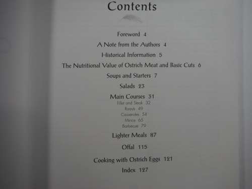 The South African  Ostrich Cookbook - Pauline Henderson and Danelle Coulson (SOFTCOVER)