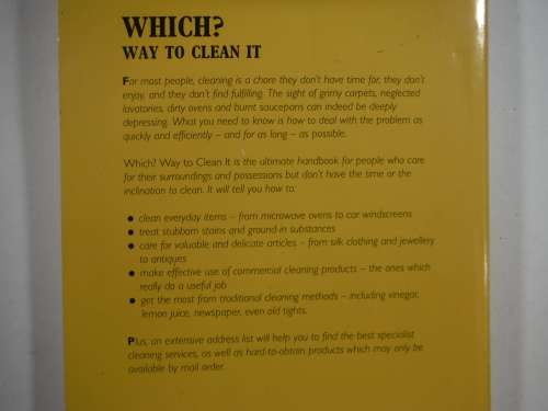 Which? Way To Clean It- Cassandra Kent