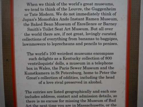 The World`s 100 Weirdest Museums - Paperback - Geoff Tibballs