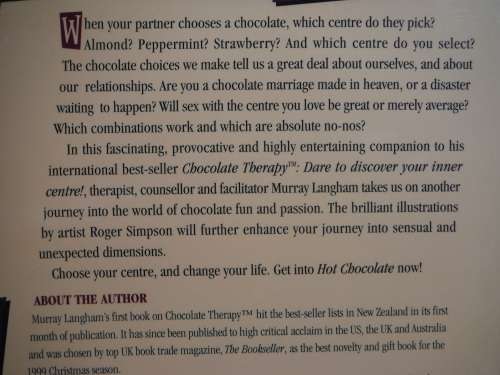 Hot Chocolate : Chocolate Therapy II - Softcover - Murray Langham