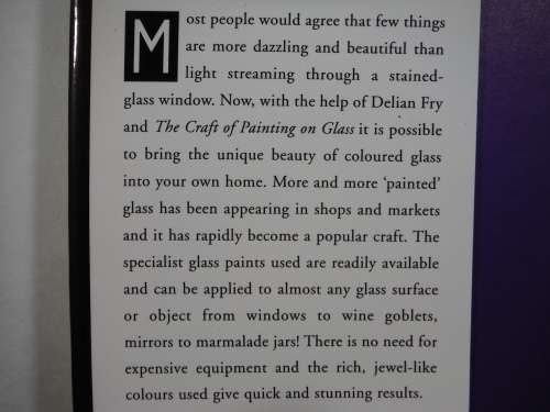 The Craft of Painting on Glass - Hardcover - Delian Fry