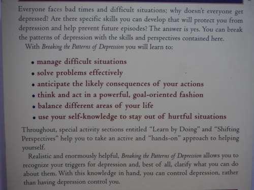 Breaking the Patterns of Depression - Paperback - Michael D. Yapko, PH.D