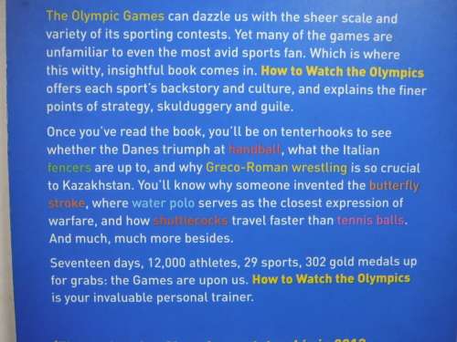 How to Watch the Olympics - Paperback - David Goldblatt