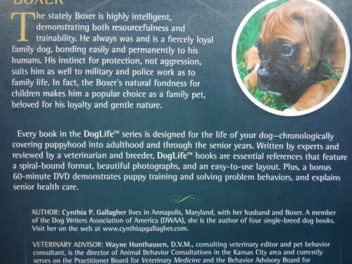 DogLife Boxer - Hardcover - Cynthia P. Gallagher - Includes Dvd