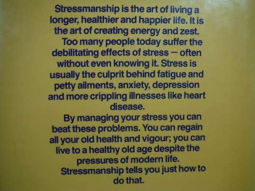 Stressmanship - Hardcover - Dr Audrey Livingston Booth