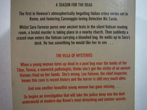 David Hewson Omnibus : A Season for the Dead and The Villa of Mysteries