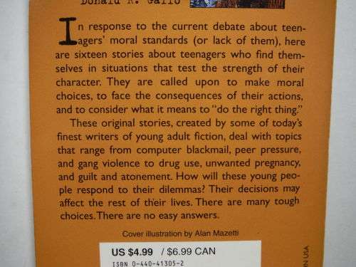 No Easy Answers : Short Stories About Teenagers Making Tough Choices