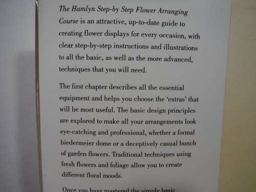 The Hamlyn Step-by-Step Flower Arranging Course - Hardcover - Susan Conder