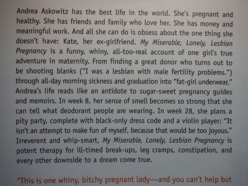 My Miserable, Lonely, Lesbian Pregnancy - Paperback - Andrea Askowitz