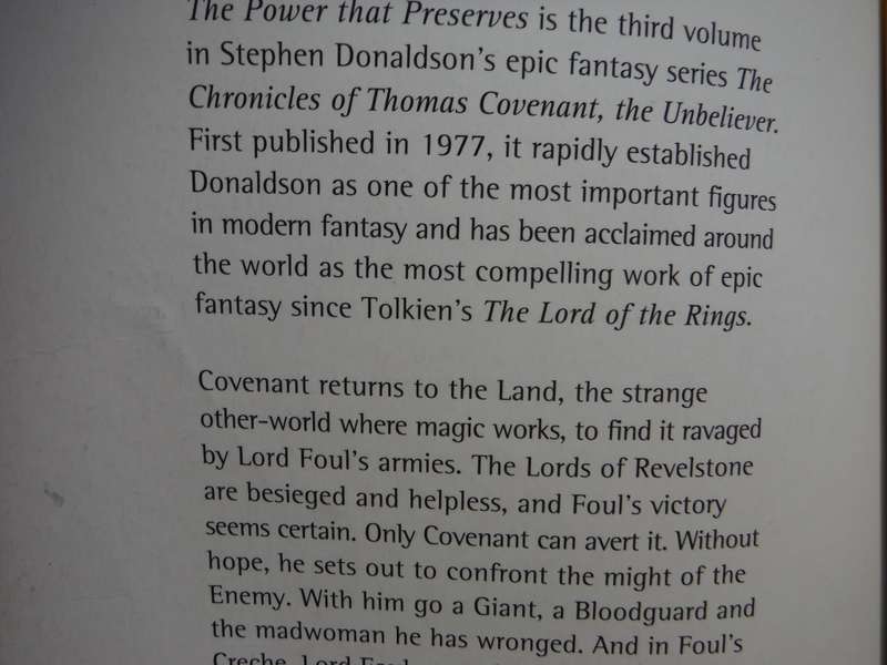 The Power that Preserves : The Chronicles of Thomas Covenant Vol. 3 - Paperback - Stephen Donaldson