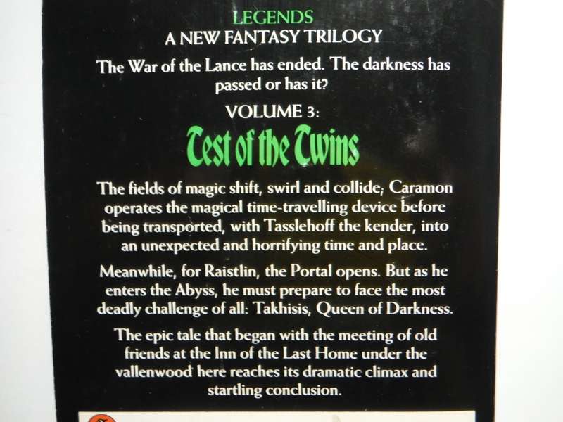 DragonLance Legends : Test of the Twins : Volume 3 - Paperback - Margaret Weis and Tracy Hickman
