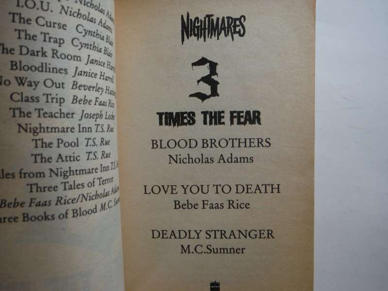 Nightmares : 3 Times the Fear - Paperback - 3 Novels in 1 Volume