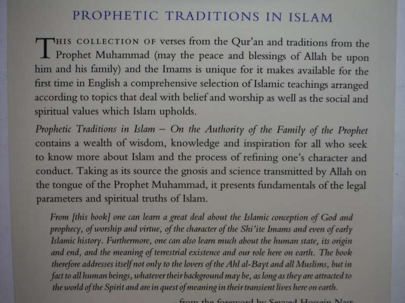 Prophetic Traditions in Islam - Paperback - Compiled by Shaykh Fadhlalla Haeri