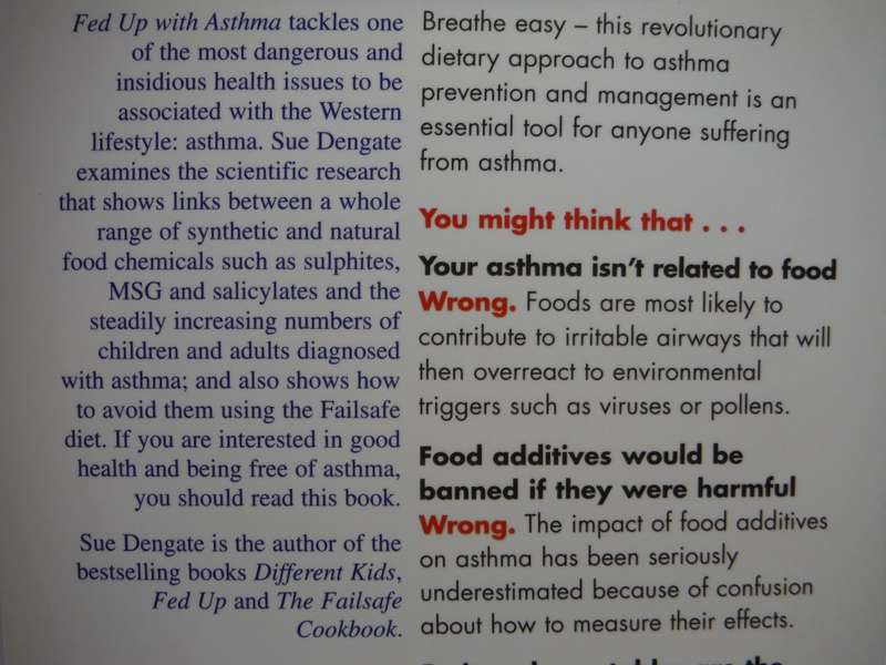 Fed Up With Asthma : How Food Affects Asthma and What You Can Do About it - Sue Dengate
