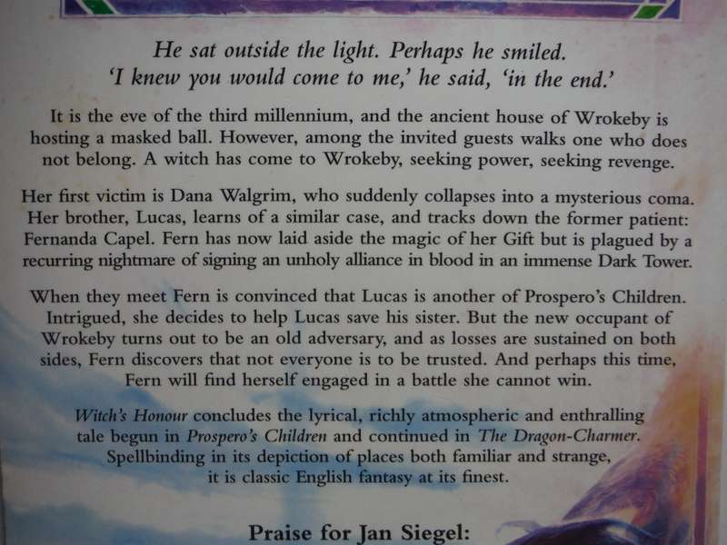 Witch`s Honour - Paperback - Jan Siegel