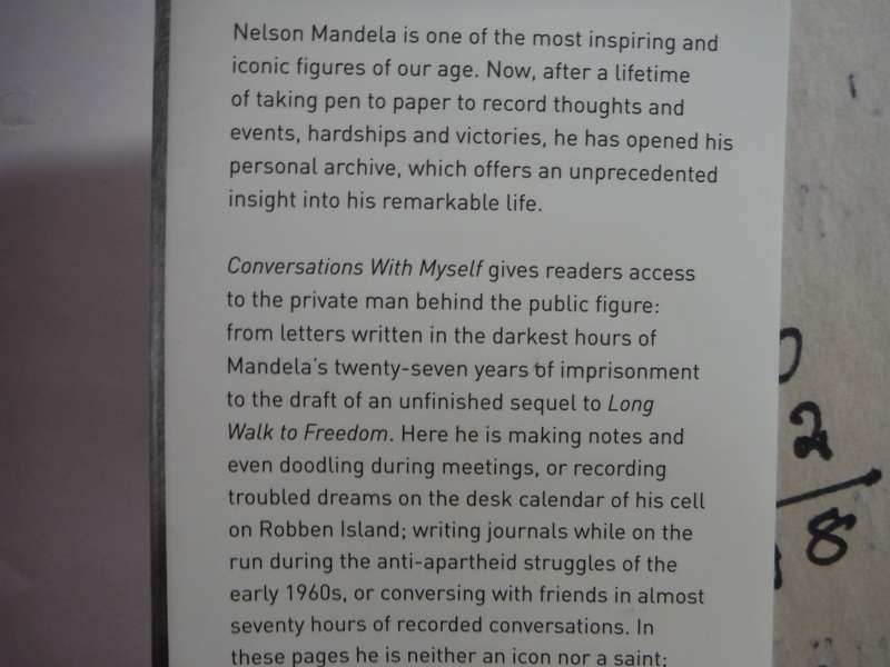Nelson Mandela : Conversations with Myself - Hardcover