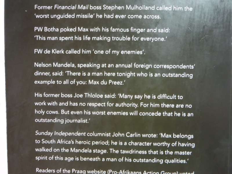 Pale Native : Memories of a Renegade Reporter - Paperback - Max Du Preez