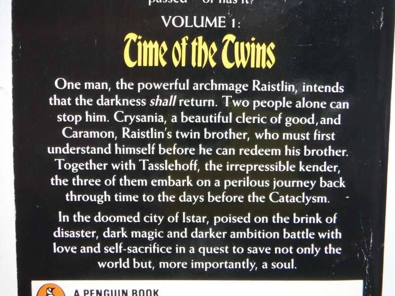 DragonLance Legends : Time of the Twins : Volume 1 - Paperback - Margaret Weis