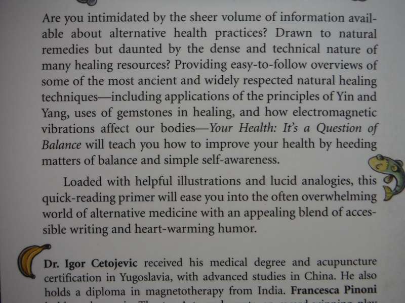 Your Health : It`s a Question of Balance - Paperback - Dr Igor Cetojevic