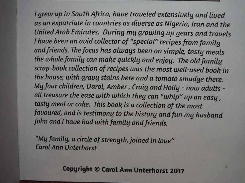 Food for the Family Table - Hardcover - Carol Ann Unterhorst