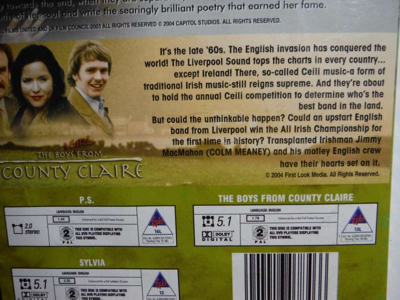World Cinema : 3 Movie Boxset : P.S./Sylvia/The Boys From County Claire