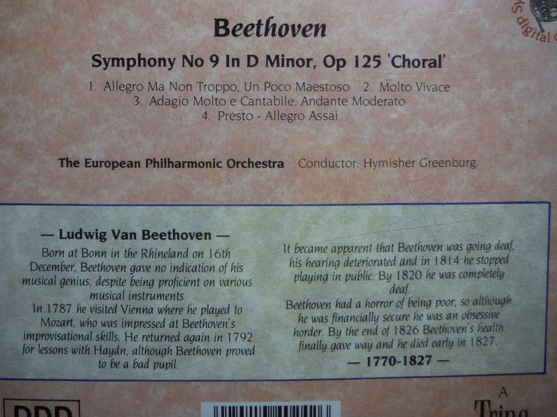 Beethoven : Symphony No.9 Choral - CD