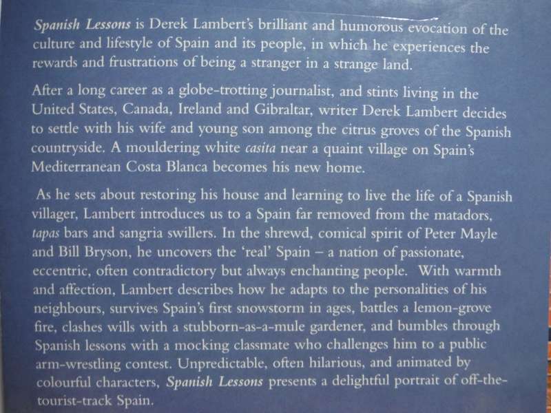 Spanish Lessons : Beginning a New Life in Spain - Paperback - Derek Lambert