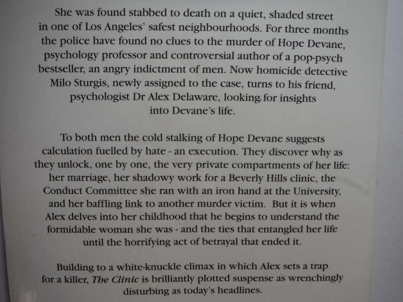 The Clinic - Paperback - Jonathan Kellerman