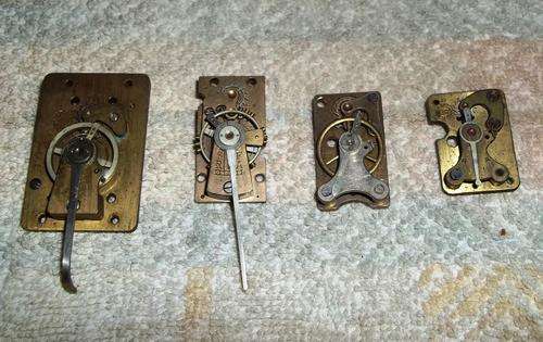 Job lot of 4 platform escapements for spares/repairs. 2 x ABEC, 1 x EA 1, 1 x Made in France. +Bonus