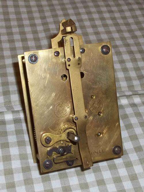 Gustav Becker Anniversary clock movement for spares/repairs.