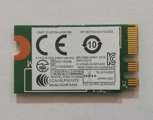Qualcomm Atheros 2,4 - 5GHz Wireless Card